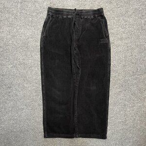 Welcome Skateboards Hydra Corduroy Pants Black Mens Large Baggy Fit